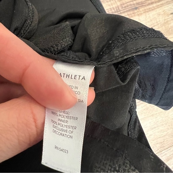 Athleta Black Camo Racer Run Shorts - Picture 8 of 13